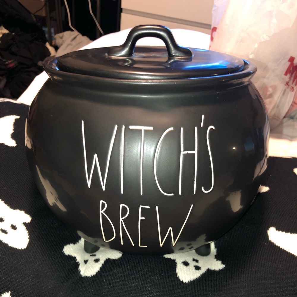 Rae Dunn Halloween witches brew cauldron